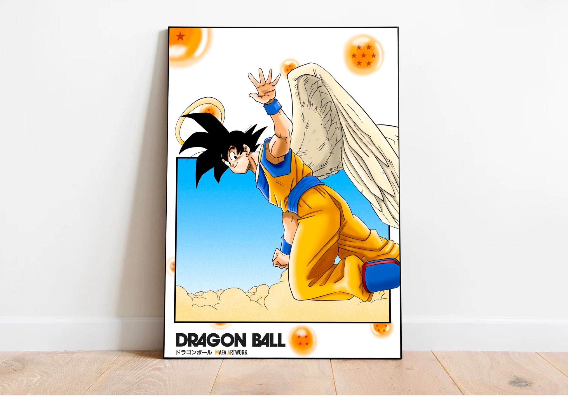 Poster manga dragon ball, Son Goku et boules de cristal