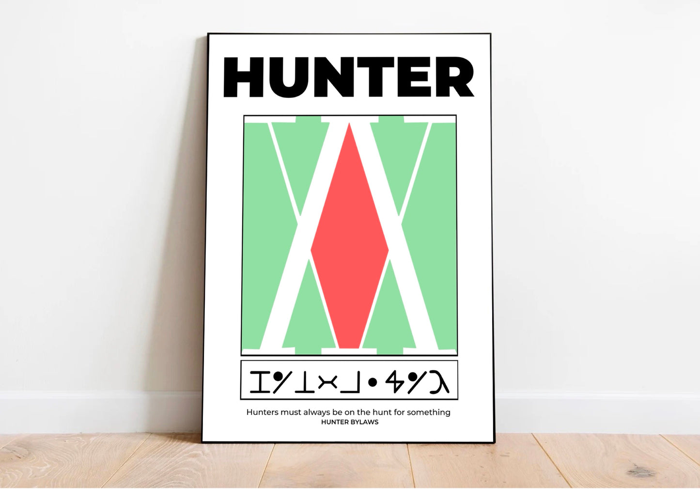 affiche murale pour fan du manga hunter x hunter