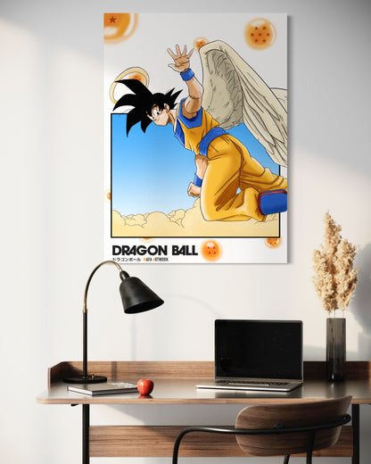 Affiche murale, décoration et cadeau idéal pour fan du manga dragon Ball, représentant Son Goku à la fin de l’arc Cell