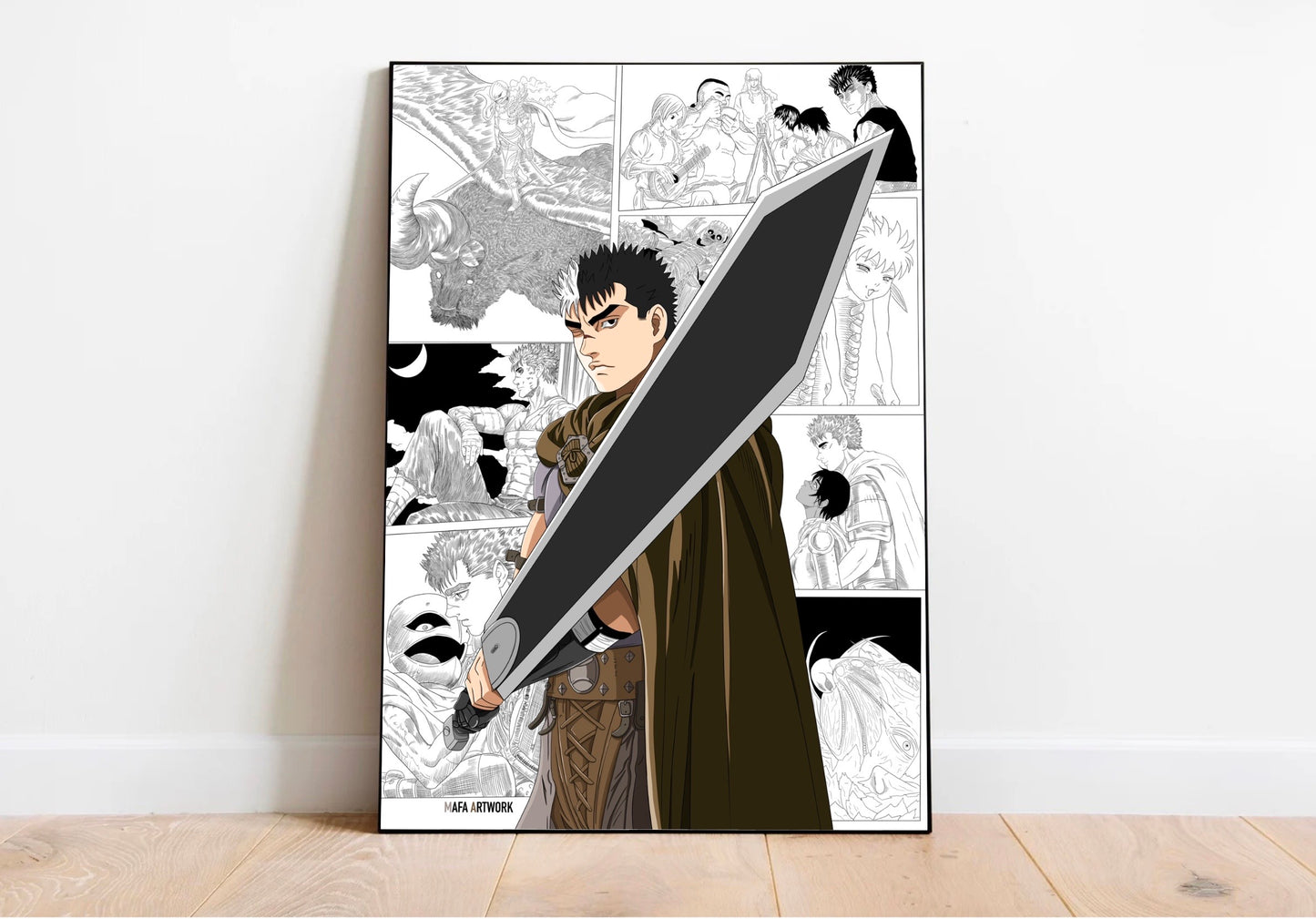 Affiche murale pour fan du manga berserk