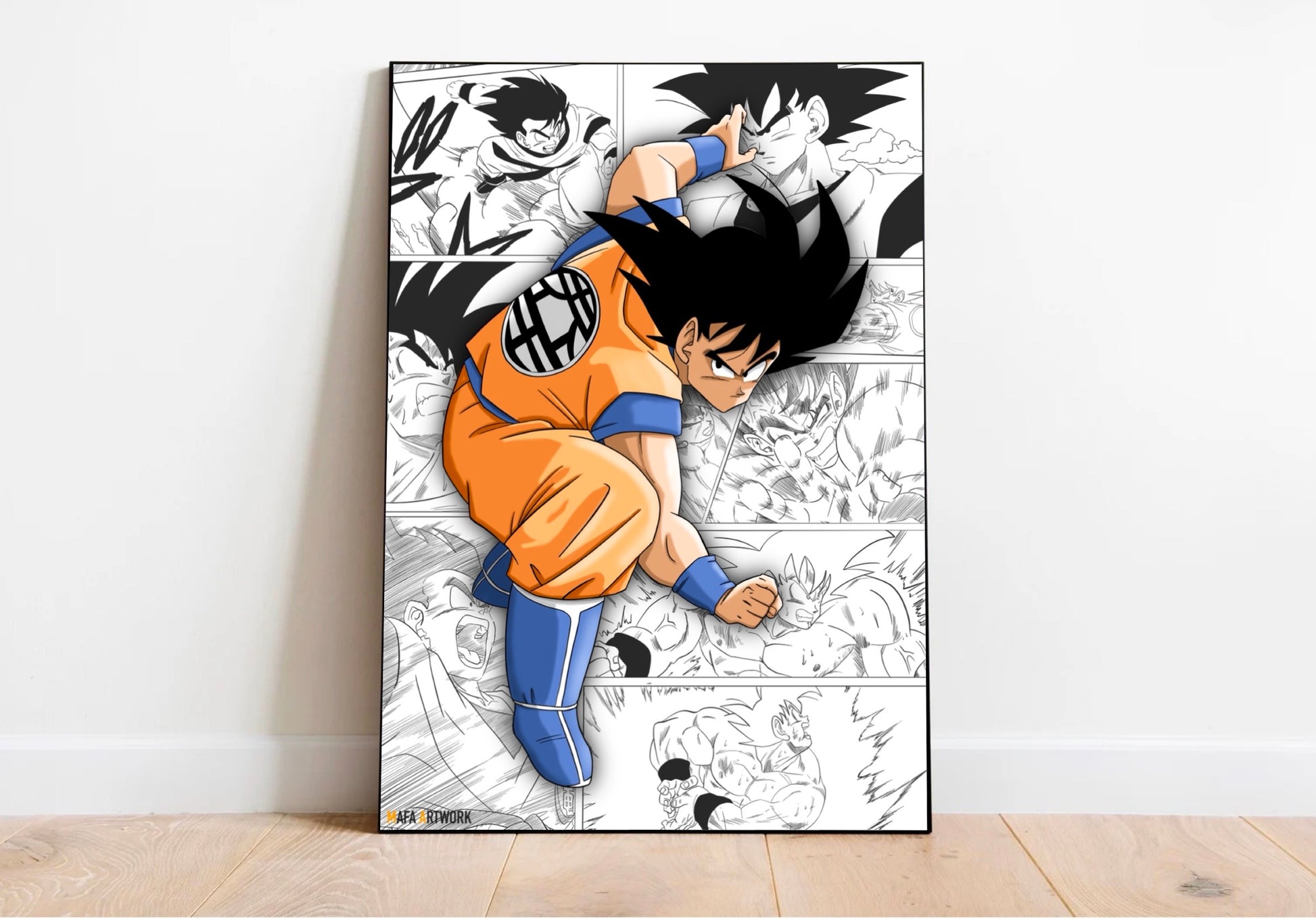 Poster Dragon Ball, dédié à Son Goku lors de l'arc Saiyan. 