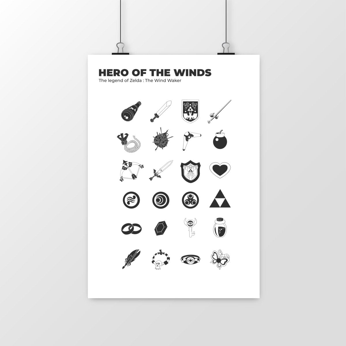 Poster The Legend of Zelda : Hero of the Winds