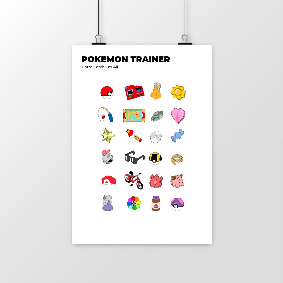 Poster Gaming Pokemon - Pokemon trainer kit