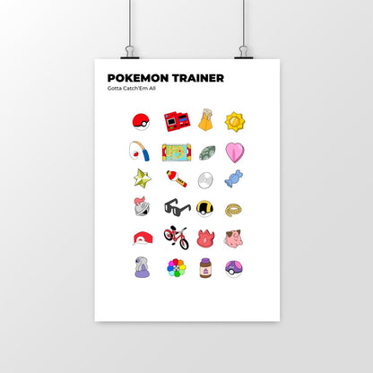 Poster Gaming Pokemon - Pokemon trainer kit