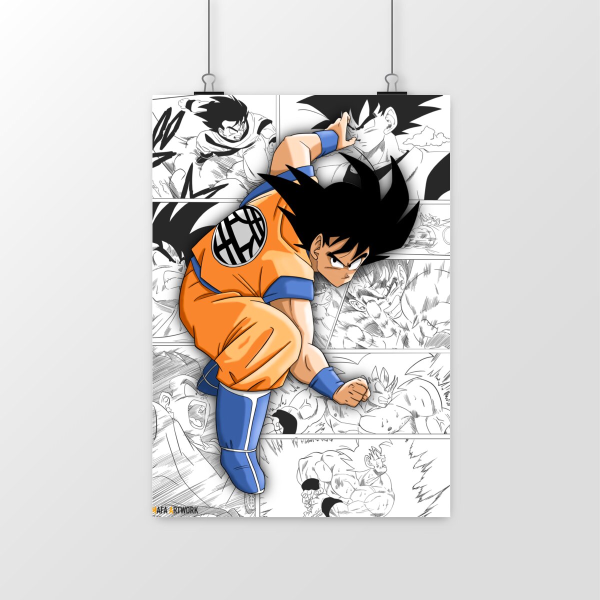 Poster Dragon Ball Z - Goku arc Saiyan